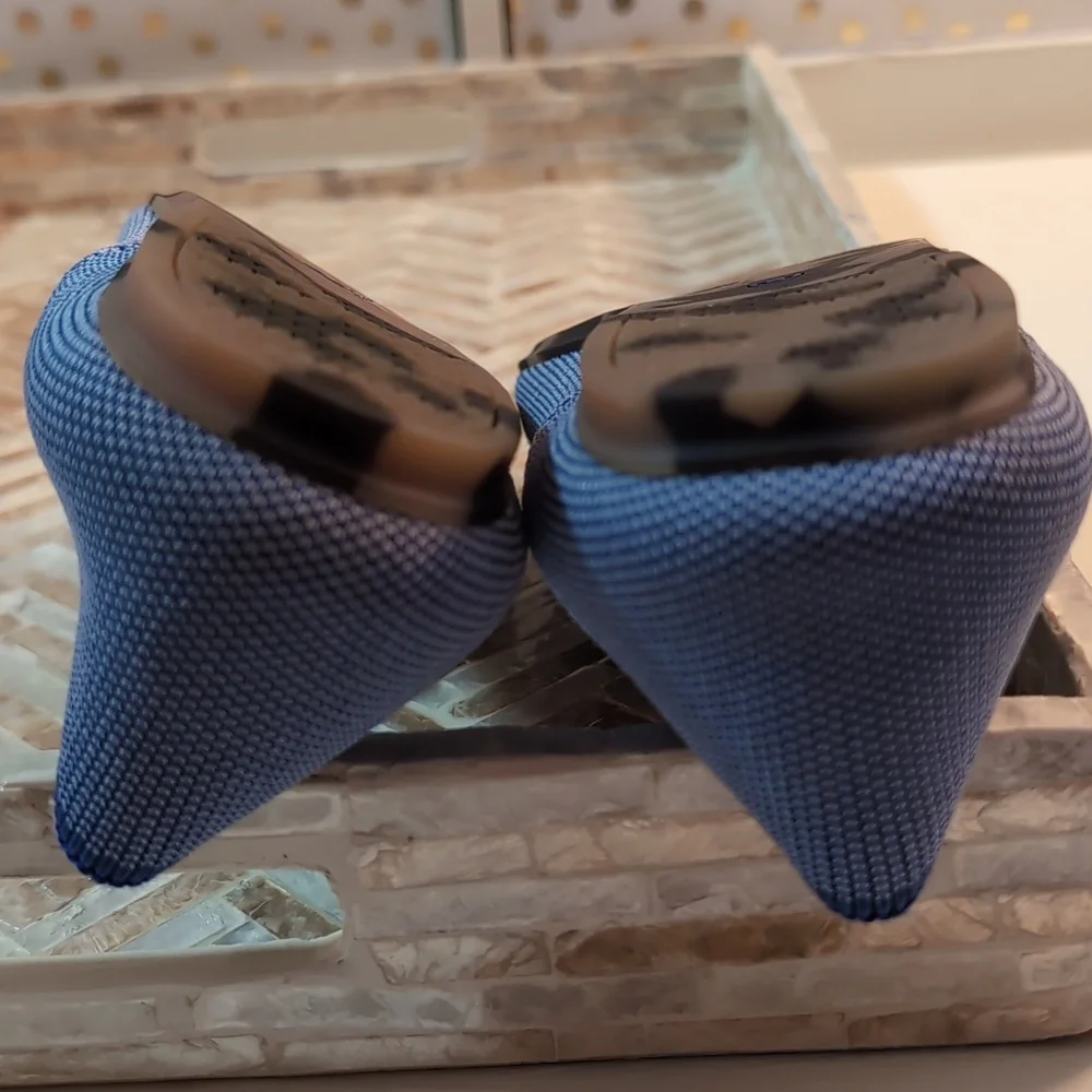 Rothys Light Blue Loafers Women Size 9 Washable Sustainable - Picture 5 of 10